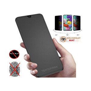Huawei P Smart 2021 Mat Hayalet Ekran Gizli Privacy Tam Kaplayan Kırılmaz Cam Seramik Ekran Koruyucu