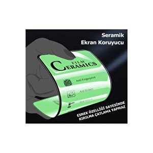 Xiaomi Redmi Note 10s Note 10 Uyumlu Seramik Nano Cam Esnek Tam Kaplayan Kırılmaz Ekran Koruyucu