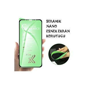 Iphone 12 Mini Uyumlu  Seramik Nano Esnek Tam Full Kaplayan Kırılmaz Cam Ekran Koruyucu