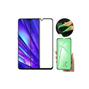 Oppo Reno 3 Ekran Koruyucu Seramik Nano Cam Esnek Tam Full Kaplayan Kırılmaz