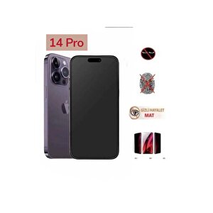 Iphone 14 Pro Mat Hayalet Ekran Gizli Privacy Tam Kaplayan Kırılmaz Cam Seramik Ekran Koruyucu