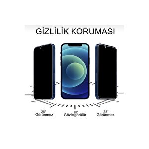 Iphone 13 Iphone 13 Pro Hayalet Privacy Görünmez Tam Kaplayan Kırılmaz Cam Ekran Koruyucu