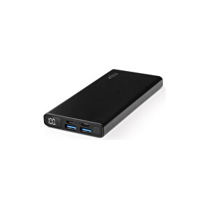 Mojue 10.000 Mah Powerbank Pb05 Pd 20w Lcd Ekranlı Taşınabilir Şarj Aleti / Siyah ( By Ttec )