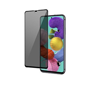 Samsung Galaxy A71 Ekran Koruyucu Hayalet Gizlilik Filtreli Kavisli