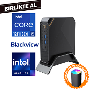 Blackview Mp200 I5-12450h 16gb 512gb Ssd Windows 11 Pro Mini Pc + Hava Nemlendirici Mp20016512i5 019