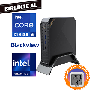 Blackview Mp200 I5-12450h 32gb 1tb Ssd Windows 11 Pro Mini Pc + Vit Termometre Mp200161i5 024