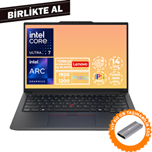 Thinkpad E14 G6 U7 155h 32gb 512gb Ssd 14" Wuxga Fdos Laptop + Vit 512 Gb Ssd 21m7006ltx 043