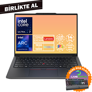 Thinkpad E14 G6 U7 155h 32gb 1tb Ssd 14" Wuxga W11p Laptop + Gaming Klavye 21m7006ltx 052