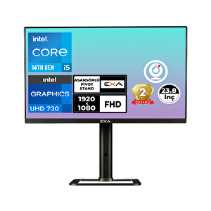 Exa C54 I5-14400 20gb 512gb Ssd 23.8" Fhd Freedos All In One Pc X24spr 001