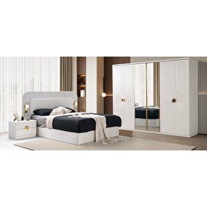 Morocco Tamamı Mdf Membran 6 Kapaklı Tamamı Mdf Gardırop Dolap - Kurulum Dahil