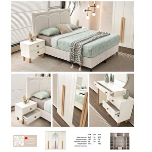 Asia Tamamı Mdf Membran 6 Kapaklı Gardırop Dolap