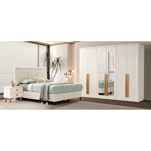 Asia Tamamı Mdf Membran 6 Kapaklı Gardırop Dolap