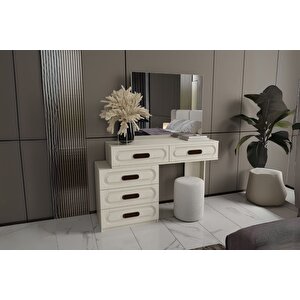 Rias Cream Reflekte Camlı Yatak Odası Takımı