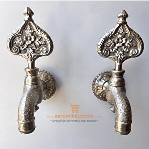 Sb Hamam Taslı İkili Desenli Özel Osmanlı Musluğu Saten