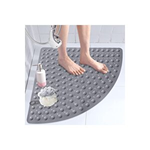 Köşe Banyo Duş Paspası Kaymaz Küvet Ve Duşakabin Paspasları Tahliye Delikli 54x54 Cm M-163