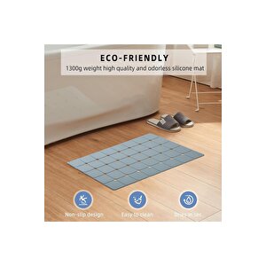 Katlanabilir Aqua Luxe Banyo Paspası Kaydırmaz Vantuzlu Yumuşak 45 X70 Cm M-161