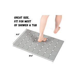 Katlanabilir Makine Yıkanabilir Küvet Ve Duş Paspası Vantuzlu Kaymaz Yumuşak 45 X70 Cm M-161