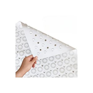 Kare Masajlı Duş Küvet Kaydırmaz Banyo Paspası Vantuzlu 54x54 Cm M-150