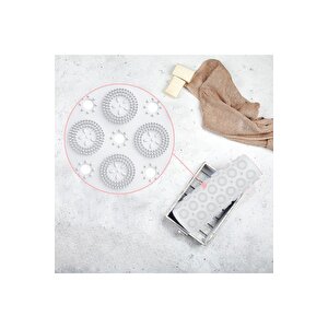 Banyo & Duş Kaydırmazı & Küvet Paspası 54x54 Cm Silikon Kare Masajlı Vantuzlu Yapışır M-150