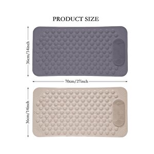 1 Adet Vantuzlu Banyo Ve Duş Kaydırmazı Duşa Kabin Küvet Içi Banyo Paspası 36 X 69,5 Cm M-162