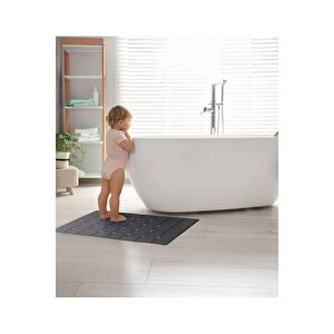Kokusuz Banyo Paspası Makinede Yıkanabilir Banyo Paspası Silikon Katlanabilir 45 X 70 Cm M-161