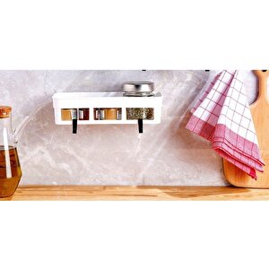 2 Li Yapışkanlı Mutfak Ve Banyo Rafı, Şampuan, Sabun, Duş Jeli Düzenleyici Beyaz Renk