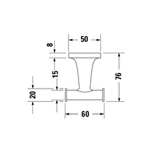 Starck T Askı, Mat Siyah, 0099294600