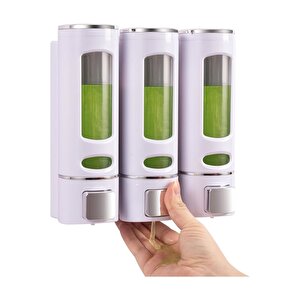 3 Adet  400 Ml Duş Şampuan Dispenseri,doldurulabilir Şampuan Ve Saç Kremi Şişeleri Banyo Mutfak Otel