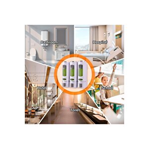 3 Adet  400 Ml Duş Şampuan Dispenseri,doldurulabilir Şampuan Ve Saç Kremi Şişeleri Banyo Mutfak Otel