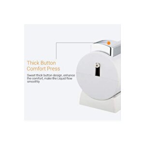 400 Ml Sabunluk Duvara Monte Şeffaf Sıvı Plastik Ve Mutfak Banyo Şişesi 1 Adet Beyaz