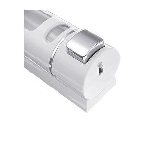 1 Adet Beyaz 400 Ml Duvara Monte Manuel Sabunluk Sıvı Lavabo Sabunluk El Sabunu