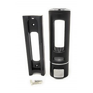 1 Adet Siyah 400 Ml Duvara Monte Manuel Sabunluk Banyo , Mutfak El Sıvı Şampuan Duş Jeli M-52