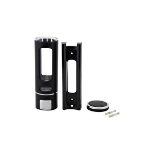 2 Adet Siyah 400 Ml Duvara Monte Manuel Sabunluk Sıvı Lavabo Sabunluk El Sabunu M-52