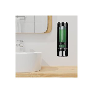 1 Adet Siyah 400 Ml Manuel Şampuan Sıvı Tutucu Banyo, Mutfak, Lavabo, Dezenfektanı Sabunluk M-52