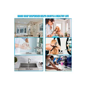 1 Adet Siyah 400 Ml Manuel Şampuan Sıvı Tutucu Banyo, Mutfak, Lavabo, Dezenfektanı Sabunluk M-52