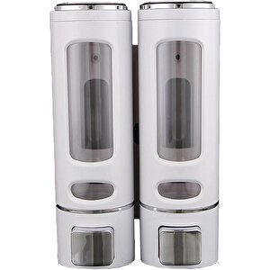 2 Adet 400 Ml Sabun Dispenseri Duvara Monte Duş Şampuanlık Sıvı Sabun Banyo Tuvalet Aksesuarları