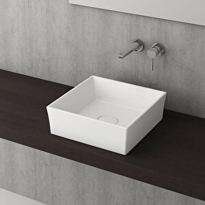 Vessel Tezgah Üstü Lavabo 38x38 Cm Mat Beyaz 1173-002-0125