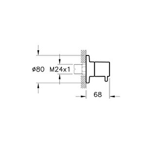 Vitra Stop Valf, Origin, Ankastre (sıva Üstü Grubu) Mat Siyah, A4145836wtc