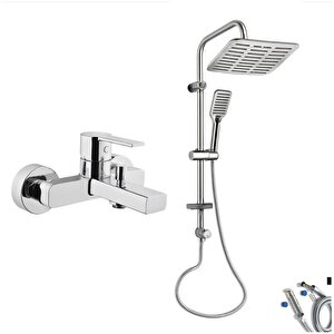 Flo S Banyo Bataryası + Doppo Siena Lux Tepe Duş Sistemi