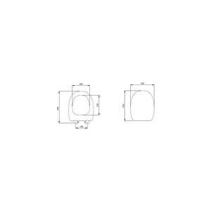 Strata Klozet Kapağı Yavaş Kapanır Slim Mat Beyaz A0500-002