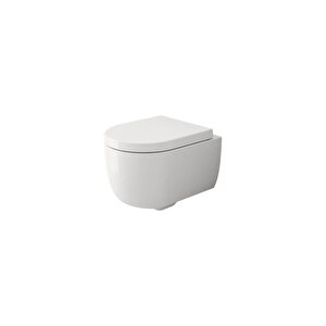 V-tondo Rimless Asma Klozet Kanalsız Kısa Kapak Hariç Parlak Beyaz 1417-001-0128