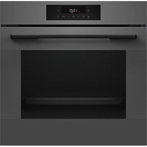 Gri 3 Lü Ankastre Set 441 ( Hjg852yn0t - Pnq7b9p30o - Dwk66pj70t  ) 75cm Wok Bek Ocak - 3d Fry Hava Ile Kızartma - Pişirme Matı Ile