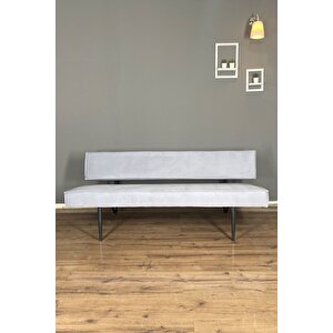 Tena Yataklı Üçlü Kanepe | Dayanıklı Ve Ergonomik Tasarım, Yüksek Kalite, Şık, Konforlu - Gri Gri