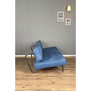 Tena Yataklı Üçlü Kanepe | Dayanıklı Ve Ergonomik Tasarım, Yüksek Kalite, Şık, Konforlu - Lacivert