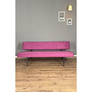 Tena Yataklı Üçlü Kanepe | Dayanıklı Ve Ergonomik Tasarım, Yüksek Kalite, Şık, Konforlu - Mor Mor