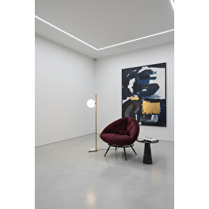 Geniş Oturma Alanlı Modern Berjer Tekli Koltuk | Dinlenme & Kitap Okuma Koltuğu Mor