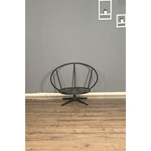 Ronin 360 Derece Döner Mekanizmalı Berjer Tekli Koltuk - Modern Ve Şık Tasarım - Krem