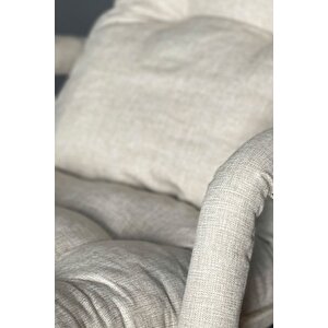 Alice Keten Krem Sallanır Sandalye & Dinlenme Koltuğu | Ergonomik Tv Ve Bahçe Koltuğu
