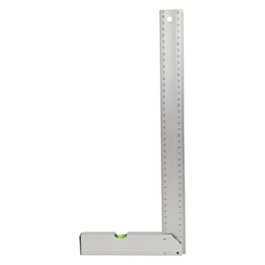 Fixonic B.h.d Bhd00198 400mm/40cm Alüminyum L Marangoz Gönye/su Terazili