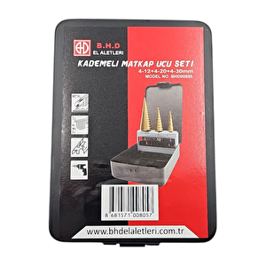Fixonic B.h.d Bhd000805 4-12 4-20 4-30mm Kademeli Matkap Ucu Seti